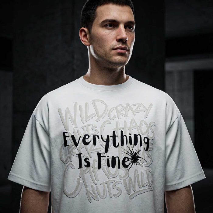 Everything Is Fine* Unisex Graphic Tee | Chaos Collection | Chaotic Hub