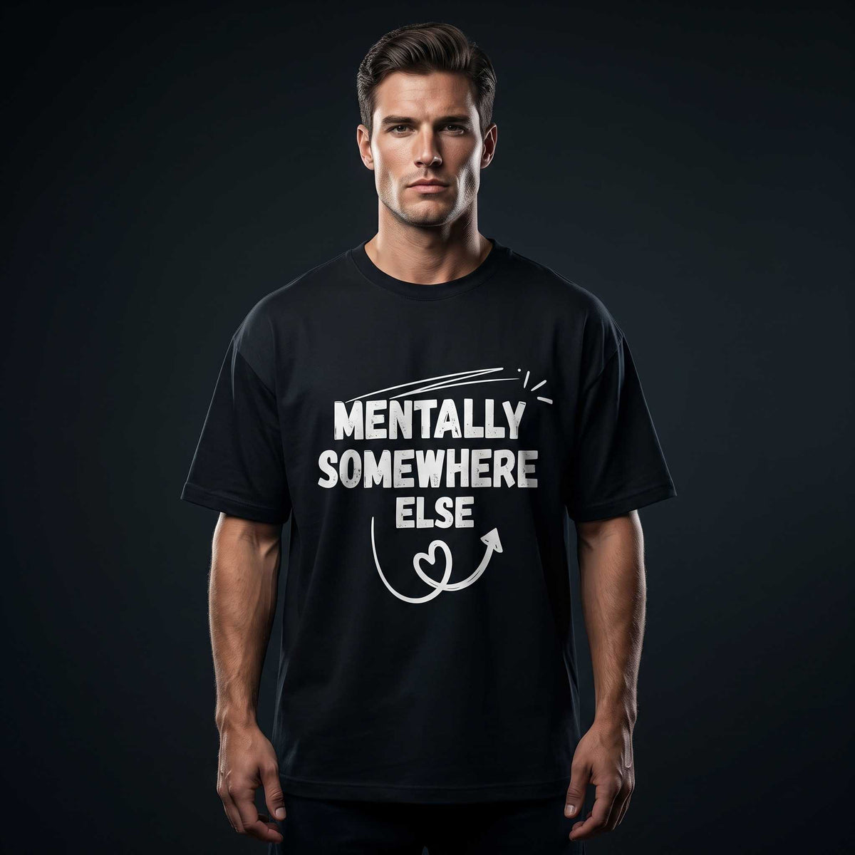 Mentally Somewhere Else Graphic Tee | Overthinker Club | Chaotic Hub
